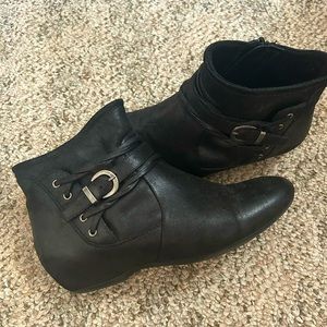 Black ankle boots